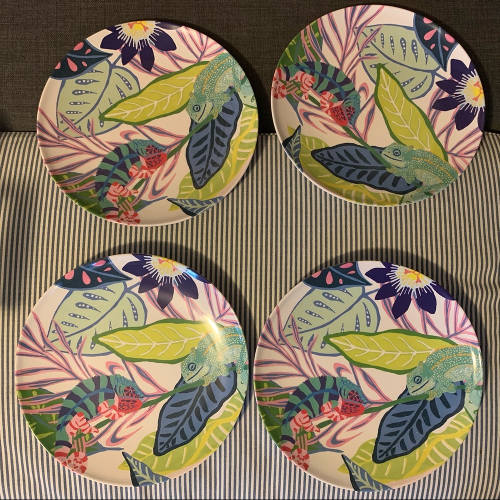 Anthropologie Summer ‘19 Melamine Plates set of 4